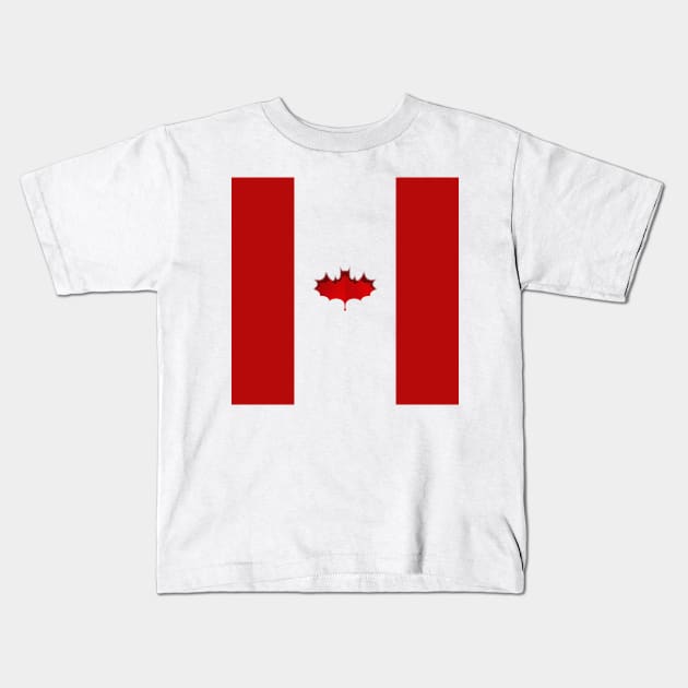 CAN-Bat Leaf Kids T-Shirt by appart